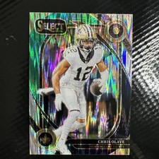 2024 Panini Select - Club Level Chris Olave #237 Black & Green Shock Prizm