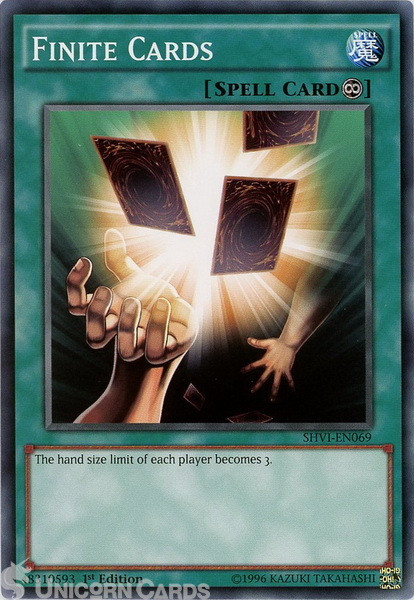 SHVI-EN069 Finite Cards Common 1st Edition Mint Yu-Gi-Oh! Card