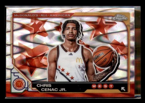 2025 Topps Chrome McDonald's All American #49 Chris Cenac Jr. Raywave