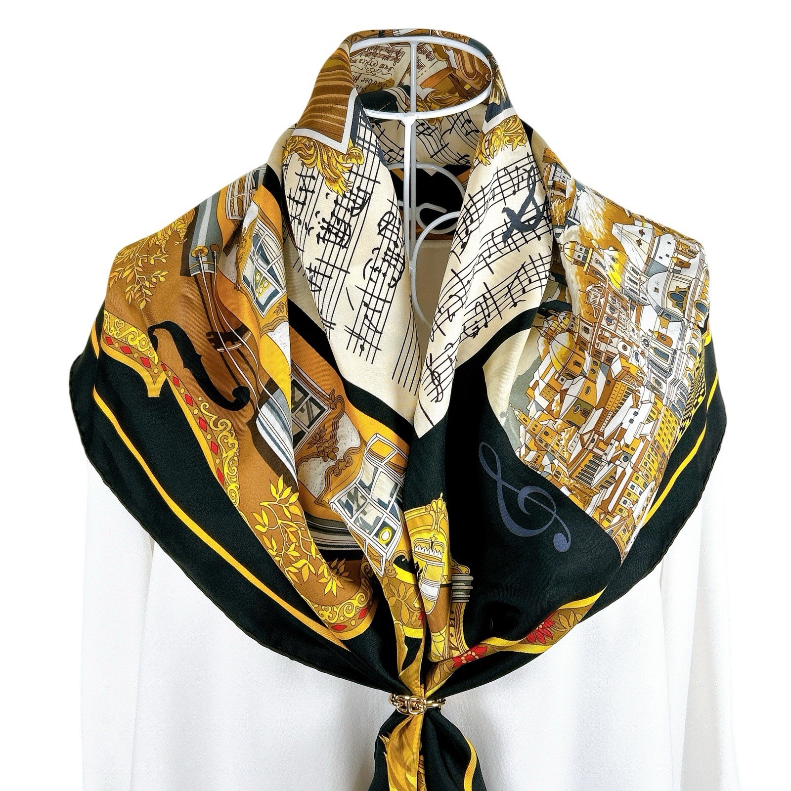 VTG HERMES Carre 90 Silk Scarf 