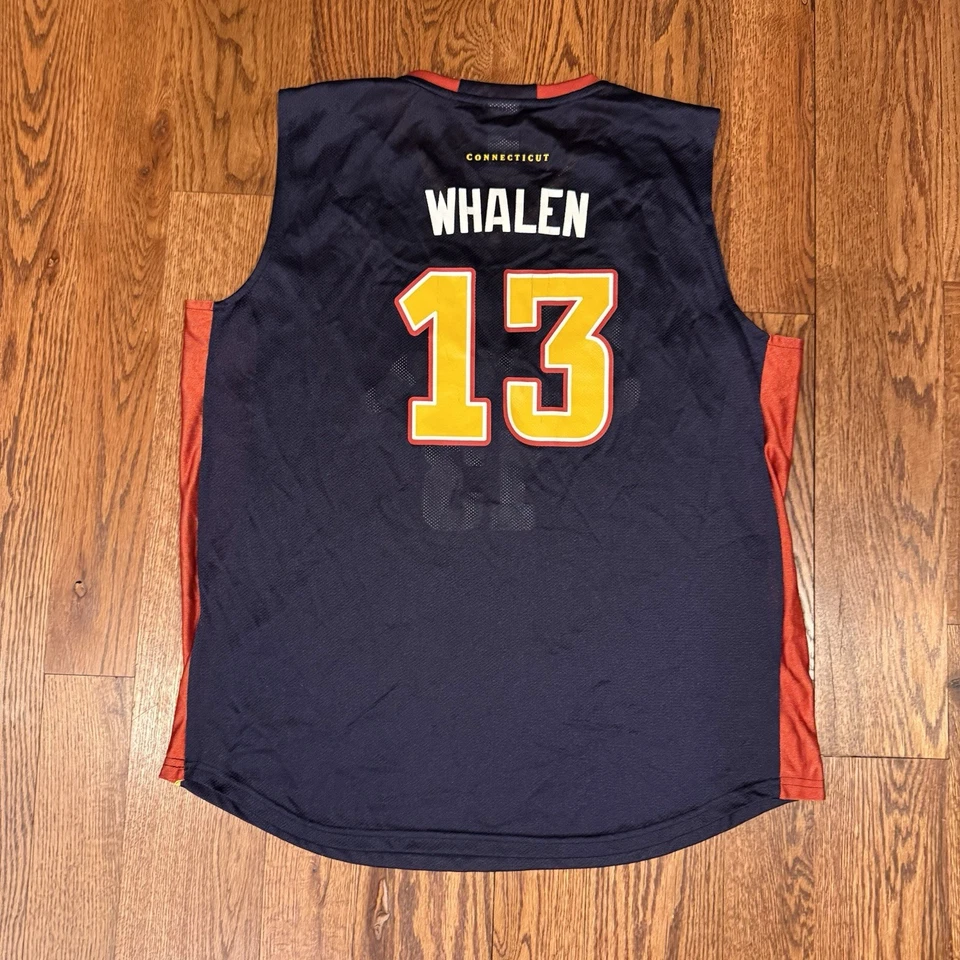 Camiseta deportiva vintage Reebok Lindsay Whalen Connecticut Sun adulto XL azul marino #13 WNBA Foto 4 de 4