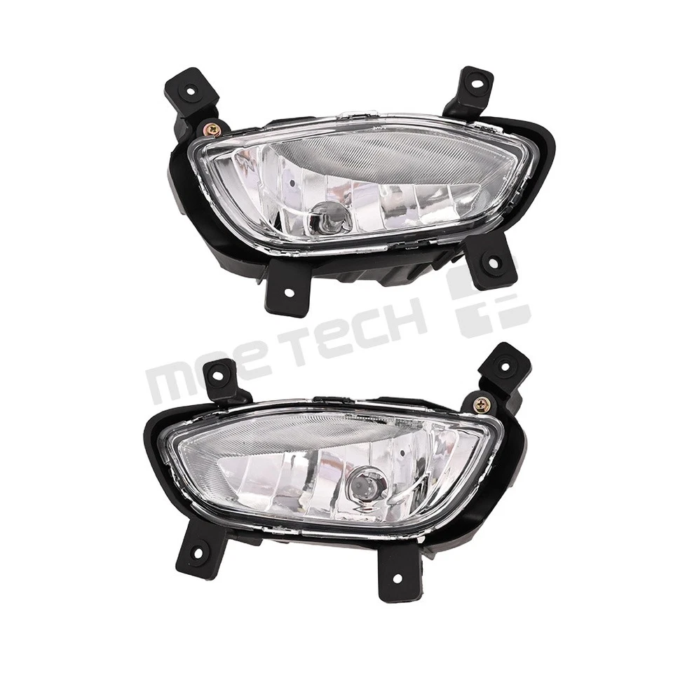 Par de luces antiniebla de parachoques delanteras lentes transparentes para Kia Rio K2 sedán 2012-2015 Foto 3 de 4