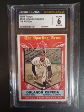 1959 TOPPS #553 ORLANDO CEPEDA 6 CGC JSA BRONZE AUTO 9 🔥 11xALL STAR