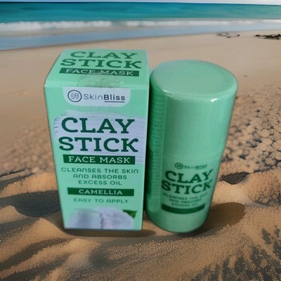 SKINBLISS Clay Stick Face Mask Camellia  CLEANSES THE SKIN AND OBSORB EXCESS OIL