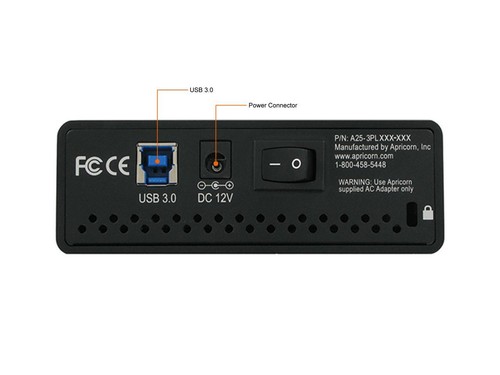 APRICORN Aegis Padlock DT 6TB USB 3.0 3.5" Encrypted Desktop Hard Drive with PIN - Picture 3 of 5