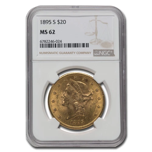 1895-S $20 Liberty Gold Double Eagle MS-62 NGC