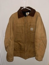 Vintage 90s Carhartt CQ186 Brown Mens 50 XXL Arctic Quilt Lined Jacket USA Made
