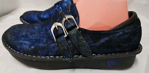 Alegria Alli Blue Twist ALL-741 Leather Slip On Shoes sz 40 Womans 9.5-10 GUC - Picture 8 of 18