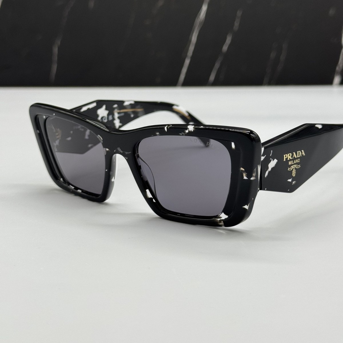 NEW PRADA SUNGLASSES, PR08YS 15S5Z1 CAT EYE POLARIZED PRADA SUNGLASSES SPR 08Y Prada PR 08YS (15S5Z1) PR08YS SPR08YS Donna | Spedizione  main image 4