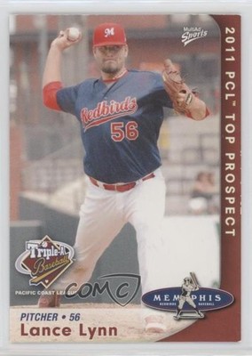 2011 MultiAd Sports Pacific Coast League Top Prospects Lance Lynn Rookie RC 0ne3