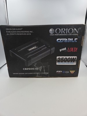 ORION CB2500.1D COBALT 2500 WATT CLASS-D MONOBLOCK AMPLIFIER CAR SUBWOOFER AMP