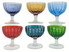 🌟6 bunte Dessertschalen Mid Century