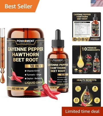 10-in-1 Liquid Drops with Non-GMO Herbal Ingredients - 2  Supply
