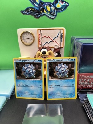 2X Cryogonal 46/149  Regular Boundaries Crossed Uncommon Pokémon TCG 