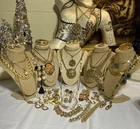 Vintage gold tone jewelry lot Napier TRIFARI Monet Kramer Coro Lisner Hobe ++