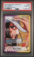 2024 ONE PIECE Nico Robin OP09-062 Leader Alt Art English PSA 10