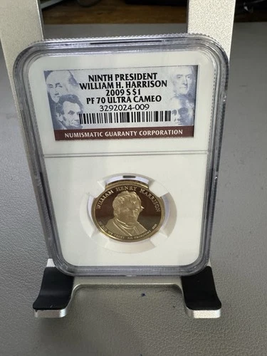 2009 William H Harrison Ninth President Dollar NGC PF 70 UCAM