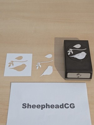 Stampin' Up! Baumeister Vogel Locher große Karte Handwerk abschließbar - sehr guter Zustand - schneller Versand UK!
