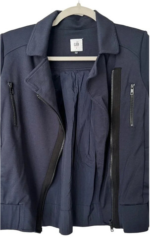 Cabi Chance Jacket #5476 Navy Blue Medium NWOT Women's Designer