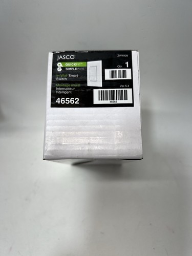 Jasco Z-Wave Smart Light Switch 46562 ZW4008 GE 15A White New Smart Home - Picture 2 of 3