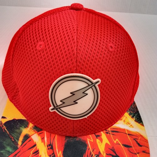 The Flash Red Snapback Ball Cap Adjustable DC Comics Graphic Print - Picture 5 of 7