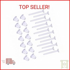Plastic Earrings,Clear Earrings Clear Post Earring Posts and Backs Silicone Stud