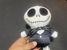 Disney Ruz Jack Skellington Collectible Black and White Plush Figure