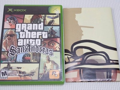 Xbox Grand Theft Auto San Andreas Oerseas Edition With Map, Box, , and Software