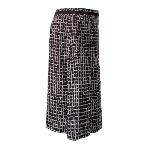 ANN TAYLOR Womens 2P 2 PETITE Silk Skirt Pleated Lined Knee Length Geometric NEW - Picture 4 of 19