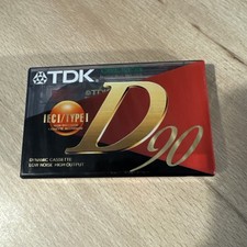 TDK D90 Cassette Tape - SEALED NEW