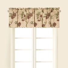  F Home Woodland Retreat 100 Cotton Single Window Valance Curtain 16" x 72" ...