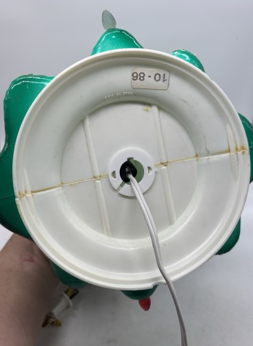 Union Christmas Tree Blow Mold 12" Vintage Missing Bulbs HAS PLUG WORKS Decor - Picture 10 of 13
