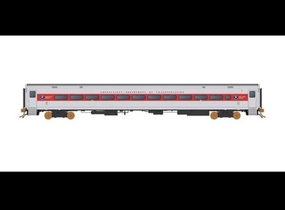 Rapido N Scale Comet Commuter Coach Connecticut DOT CDOT (silver, red) 528036