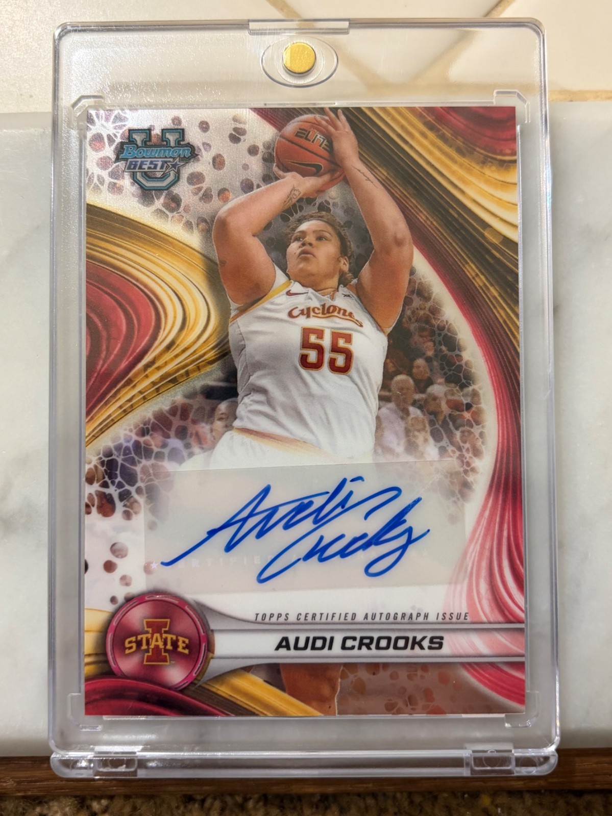 2024-25 Bowman U Best Best of 2024 Auto Refractor Audi Crooks #B24-AC Auto 0j3l