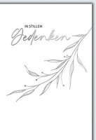 Trauer Kondolenz Beileidskarte Mit Umschlag In Stillem Gedenken Zweig