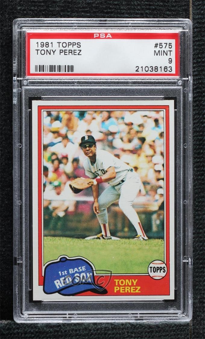 1981 Topps Tony Perez #575 PSA 9 MINT HOF 0d3