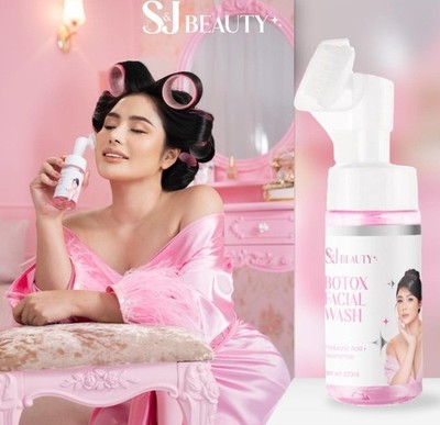 S & J Beauty Botox Facial Wash - Brightening, Lifting & Hydrating Foam Cleanser