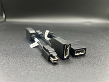 Mini DisplayPort Male to DisplayPort Female Adapter Cable Lot of 3 Never Used 