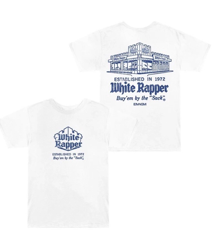 Eminem White Rapper X White Castle Size XL Short Sleeve T-Shirt Deadstock