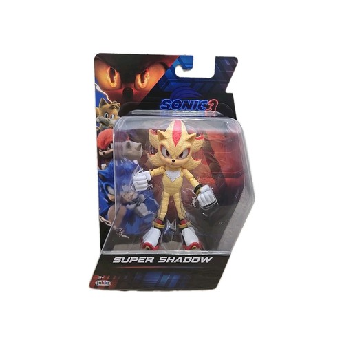 Jakks Pacific 5" SUPER SHADOW Figure Sonic The Hedgehog 3 Movie NIB - Picture 1 of 9