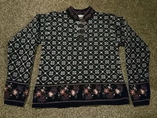 Field Gear Nordic Lambs Wool Sweater Vintage Medium