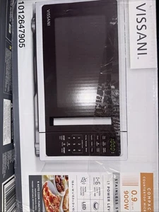 Vissani 0.9 Cu. ft. 900-Watt Micro-ondes de comptoir en acier inoxydable