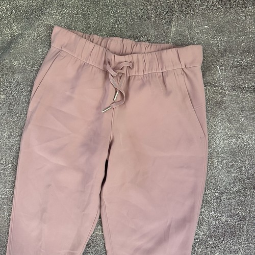 Lululemon Damenhose Stretch hoher Bund 7/8 Länge on the Fly pastellrosa Größe 4 - Bild 2 von 4