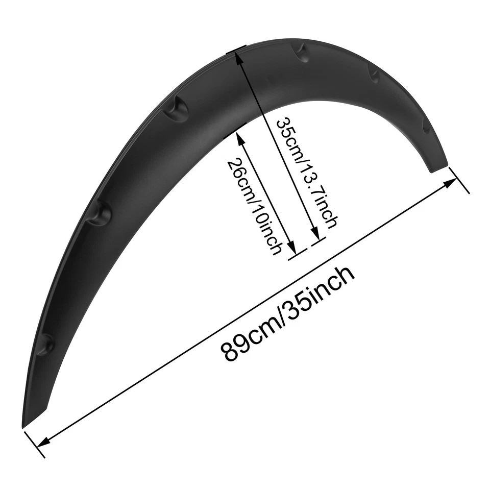 4,5-дюймовые расширители крыльев гибкие дополнительные более широкие колесные арки для Toyota Yaris 2004-2022 - Изображение 4 из 4