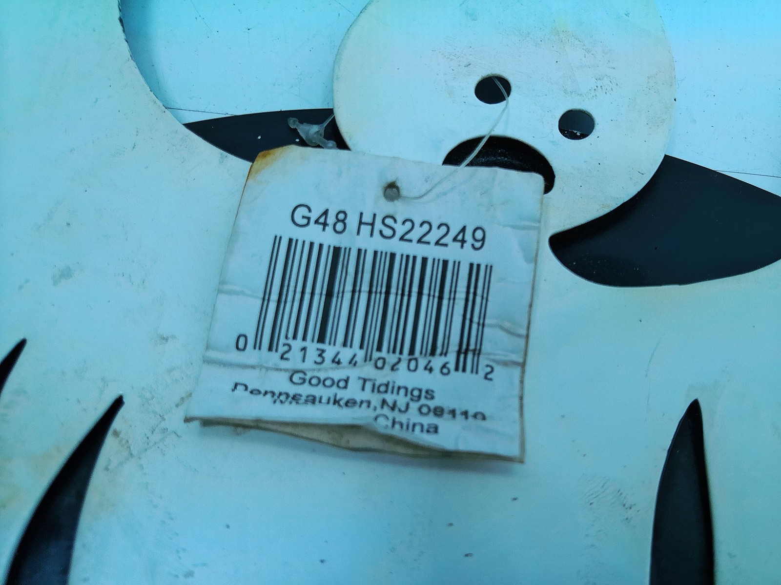 Halloween Metal BOO Ghost Yard Sign Lawn Decoration with Stakes image 2