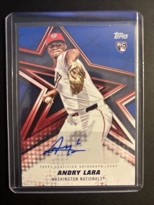 Topps 2026 Andry Lara baseball stars autographed to 150 rookie card