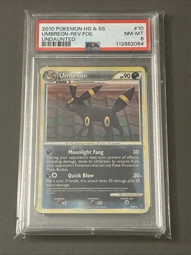 Pokemon TCG: Umbreon 10/90 Undaunted Reverse Holo PSA 8