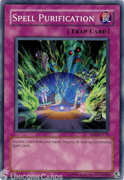 DR3-EN118 Spell Purification Common UNL Edition Mint Yu-Gi-Oh! Card