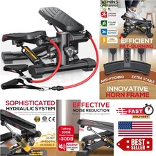 Seamless Cardio Experience with KeppiFitness Stepper - Resistance Bands Included