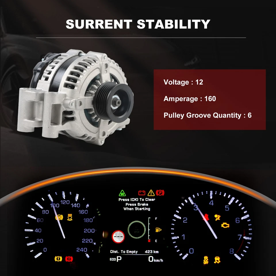 Alternator For 2009-2010 Dodge Challenger Chrysler 300 2008 Dodge Magnum 5.7L Foto 4 de 4